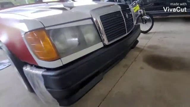 New w124 AMG Front Bumper test fit! смотреть онлайн