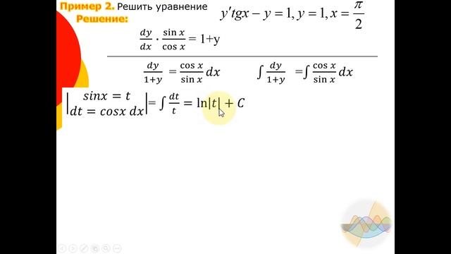 Решение дифференциальных уравнений. Часть 1 смотреть онлайн