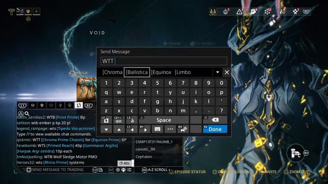 Warframe // Trying to get Equinox Prime BP... смотреть онлайн