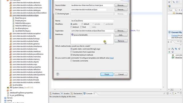 Create Java Class Using Eclipse смотреть онлайн