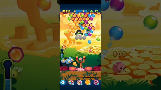 Angry Birds Pop Bubble Shooter- Level 563 3 STARS NO BOOSTERS #angrybirdspopbubbleshooter