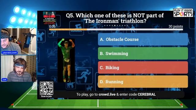 CEREBRAL SPORTS! Bar Rated's #10at10 Virtual Sports Trivia Game! смотреть онлайн