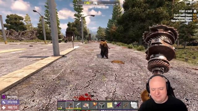 Alpha 20 - Comical Gibbing? DISMEMBER showcase! 7 Days To Die @Vedui42 смотреть онлайн