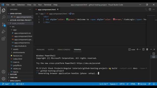 How to host angular app on github | Angular tutorial | Github pages смотреть онлайн
