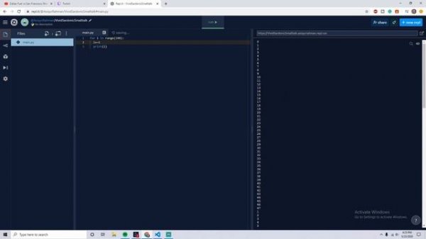 Python: Count To 100 Using Loops