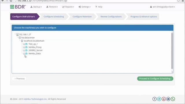 Configuring VMware Backup смотреть онлайн
