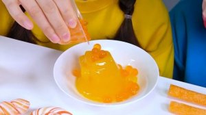 Десерт из апельсинового желе Мукбанг ДОНА DONA