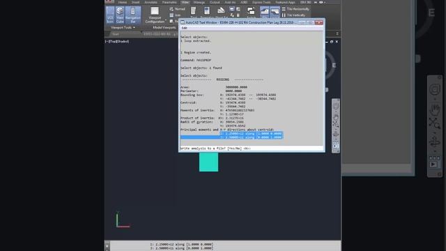 Guide to calculate The moment of Inertia For a section in Autocad смотреть онлайн