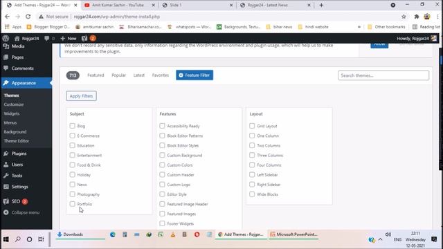 5. How to Upload/Install Theme in WordPress || Wordpress Tutorial for Beginners in Hindi 2021 смотреть онлайн