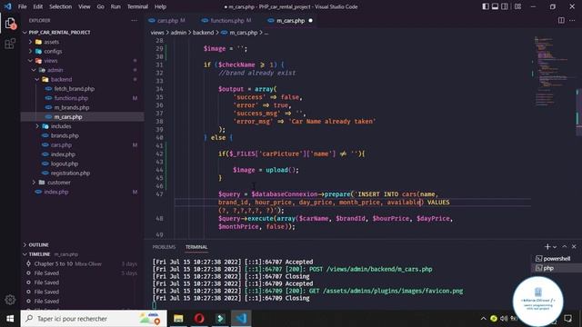 Complete Online car rental project with Ajax - Bootstrap - PHP #12 - Insert car with Image upload смотреть онлайн
