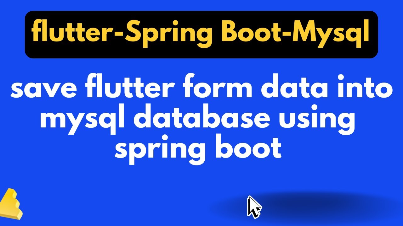 flutter with spring boot backend _ save flutter form data into mysql database with spring boot смотреть онлайн