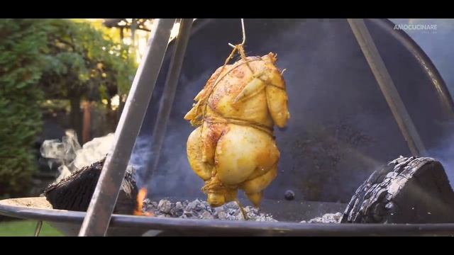 ?Так жарили НАШИ ПРЕДКИ! ? | Старинный средневековый рецепт- курица на костре. смотреть онлайн