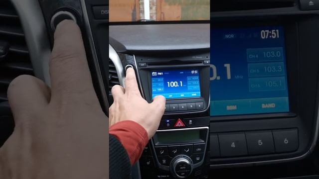 Магнитола цветная Hyundai i30 смотреть онлайн