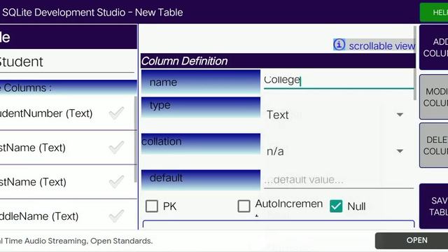 How to create a database and database table in SQLite Developer Studio. смотреть онлайн