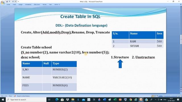 Oracle| Create Table in SQL| with explanation by Nityanand kamal Dangi Sir смотреть онлайн