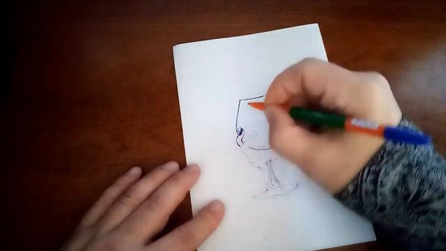 Женская рука с бокалом вина рисую шариковой ручкой смотреть онлайн