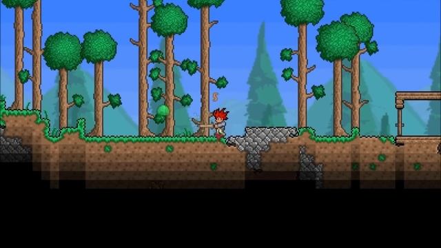Terraria Ep. 1 - Green Sh*ts Attack смотреть онлайн
