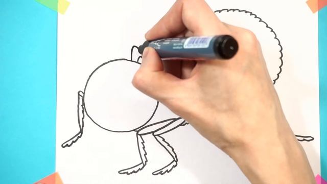 Как нарисовать паука |Простой рисунок для срисовки и раскраски| How To Draw A Spider |Simple Drawin