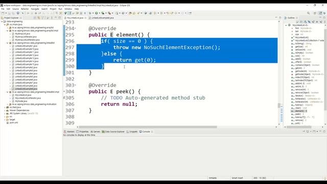 데이터 분석 6강 - MyLinkedList - element, peek смотреть онлайн