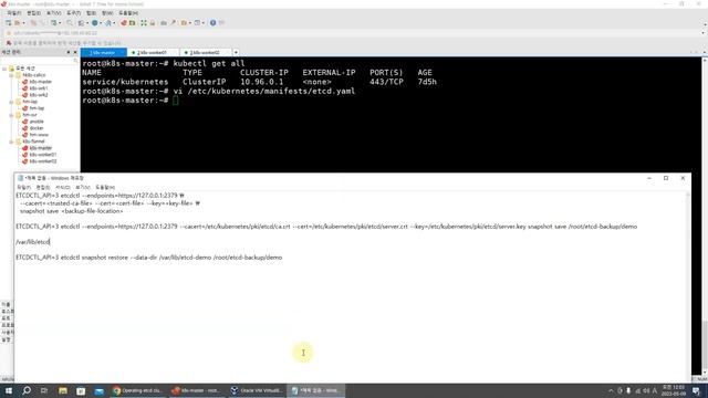 k8s | 7_쿠버네티스 ETCDCTL을 이용한 ETCD백업 복원 смотреть онлайн