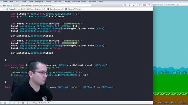 Juegos para iOS - Flappy Bird con Swift 08 - Creación de Tubo @JoseCodFacilito смотреть онлайн