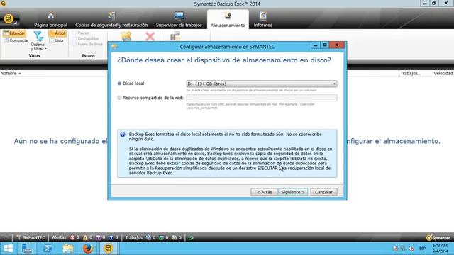 Symantec Backup Exec - Configurar almacenamiento смотреть онлайн