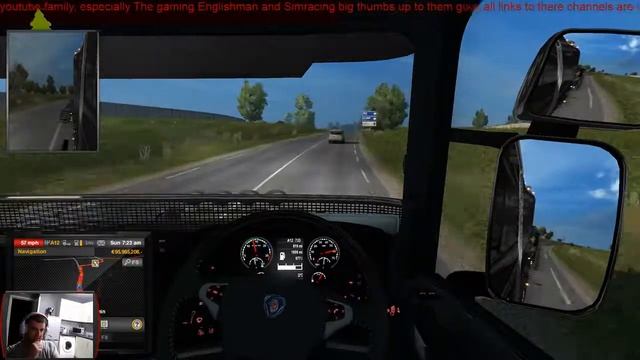 Euro Truck Sim 2 modded scania T with promods Map смотреть онлайн