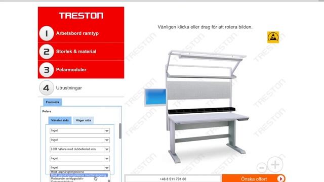 Конфигуратор рабочего места Treston 3d смотреть онлайн
