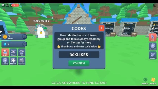 (2022) Рабочие Коды В Mining Clicker Simulator! | Roblox смотреть онлайн