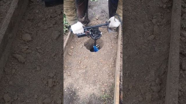 ЛЕДОБУР Бурение под столбики ПЕСОК-ГЛИНА смотреть онлайн