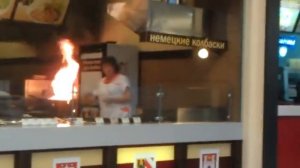 Пожар в ТЦ "М5Молл" в Рязани