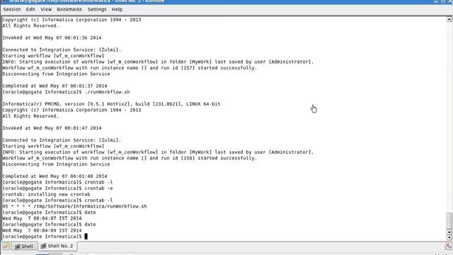 Scheduling Worflow Using Crontab смотреть онлайн