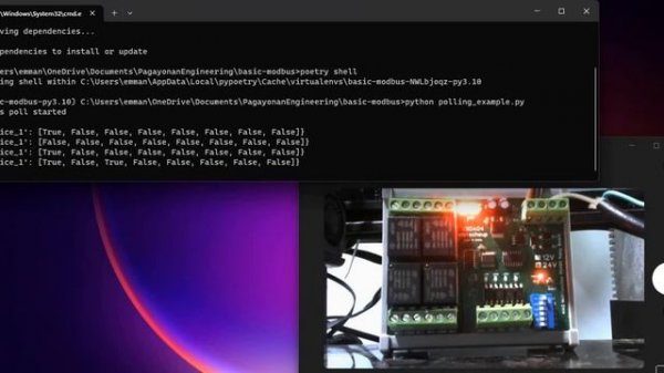 Modbus RTU with Pymodbus Demo
