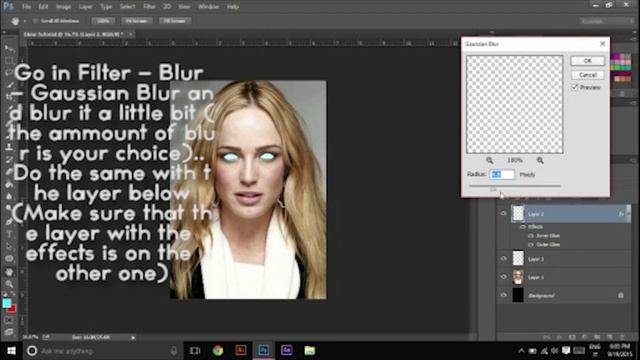 Glowing Effect - Photoshop Tutorial смотреть онлайн