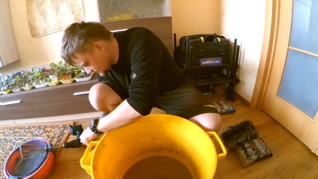 Замес прикормки DUNAEV