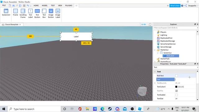 How to insert a text label! (Roblox Studio) смотреть онлайн