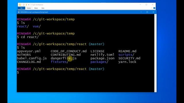 GIT: Learn Essential git-bash commands смотреть онлайн