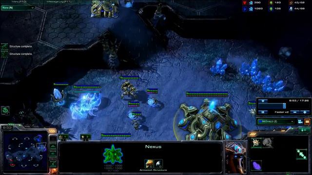 Starcraft 2 Protoss Strategy-2 gate, Robo, Expand смотреть онлайн