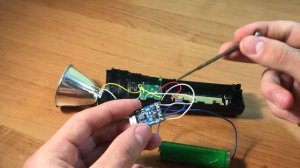 Замена аккумулятора в фонаре на Li-ion