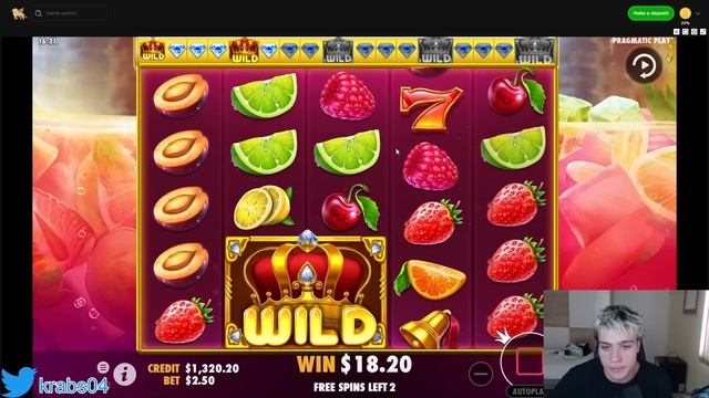 BEST BASE GAME?! 10$ SPINS ON JUICY FRUITs PAID MASSIVE! смотреть онлайн