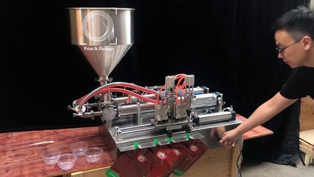 Оборудование для розлива кетчупа в готовый пакет