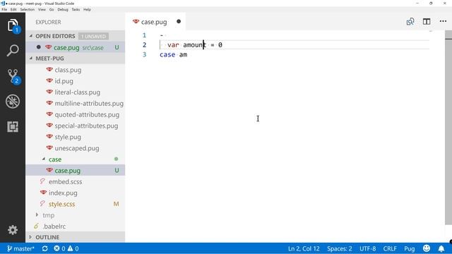Case statement in PUG - Meet Pug 09 смотреть онлайн