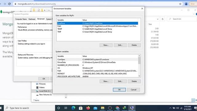 How to install MongoDB on windows 10 | mongodb installation смотреть онлайн