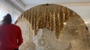 Фотозона за час! Как подготовиться дома, чтобы ускорить монтаж?! Круглая фотозона из пайетки