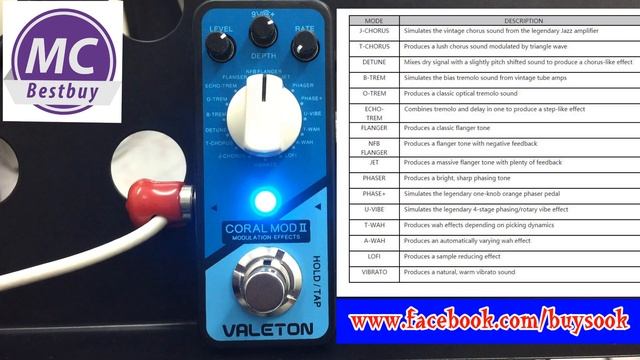 VALETON Coral Mod II Modulaton Effects смотреть онлайн