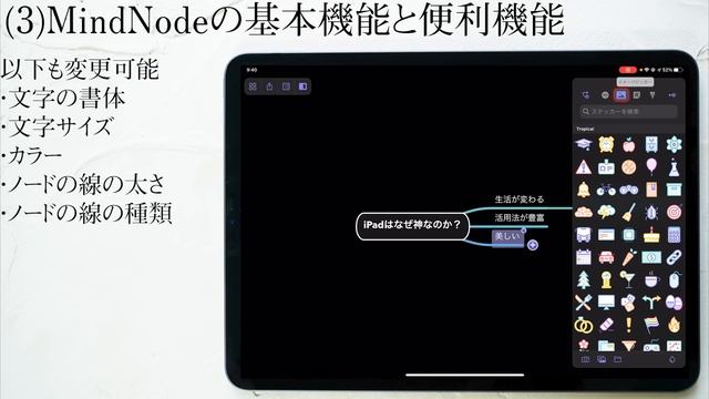 iPadでのアイデア出し、考え事に必須！美しさと機能性を兼ね備えたマインドマップアプリ【MindNode】 смотреть онлайн