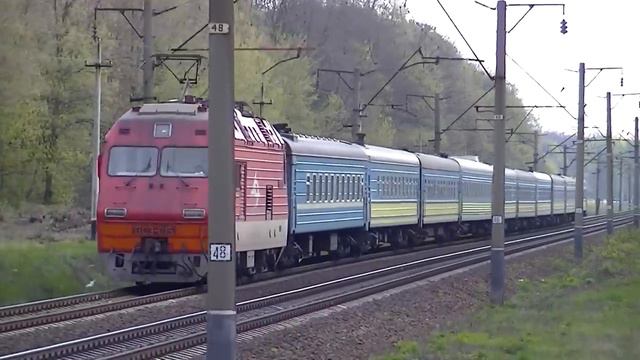 «На переднем» ДС3-015 с поездом 183 Шостка - Киев смотреть онлайн