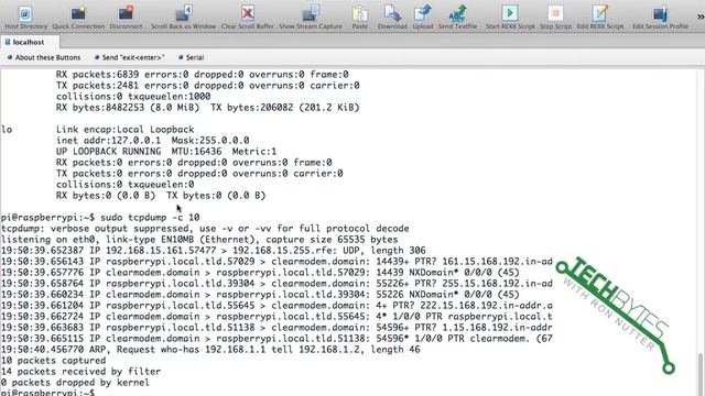 Raspberry Pi - Intro to TCPDump смотреть онлайн