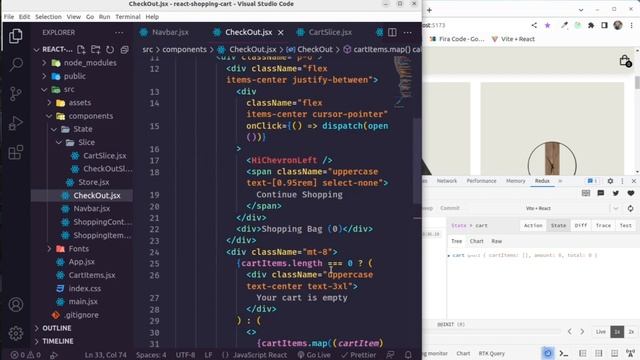 Build a react e-commerce shopping cart with redux toolkit and tailwind css смотреть онлайн