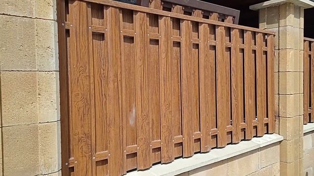 Ламельный забор под дерево(5лет эксплуатации) смотреть онлайн